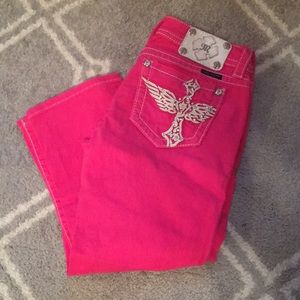 Pink Miss Me Capri